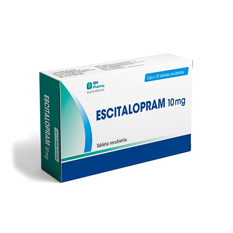 ESCITALOPRAM 10MG QM-compressed ESCITALOPRAM 10MG - Imagen 1