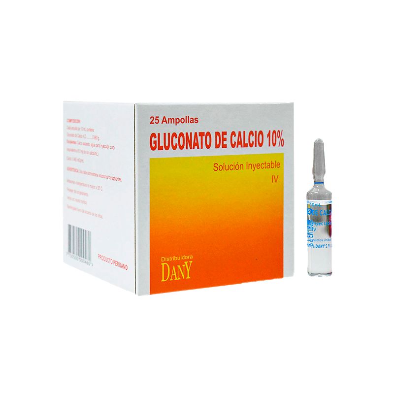 cluconato de calcio 10-compressed GLUCONATO DE CALCIO10% X 10ML - Imagen 1