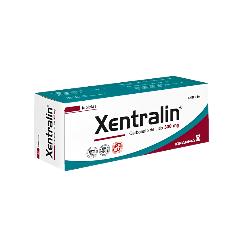 xentralin 300mg XENTRALIN (CARBONATO DE LITIO 300MG) - Imagen 1