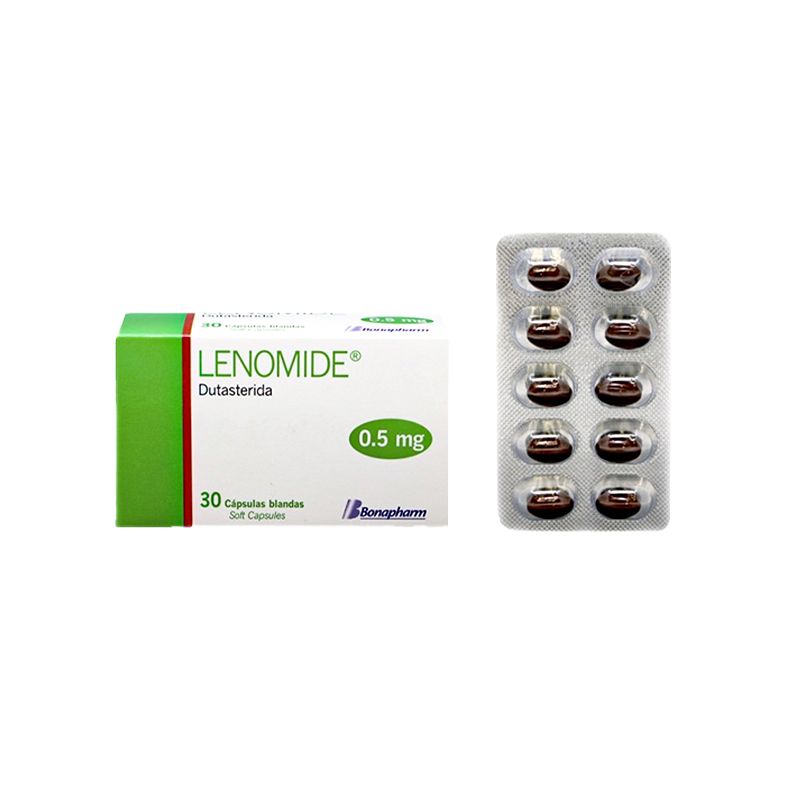 lenomide 0-compressed LENOMIDE (Dutasterida 0.5mg) - Imagen 1