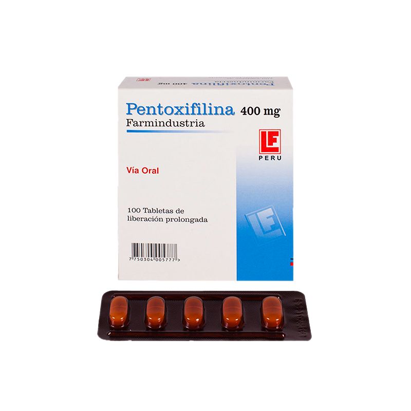 pentoxifilina 400 mg-compressed PENTOXIFILINA 400MG - Imagen 1