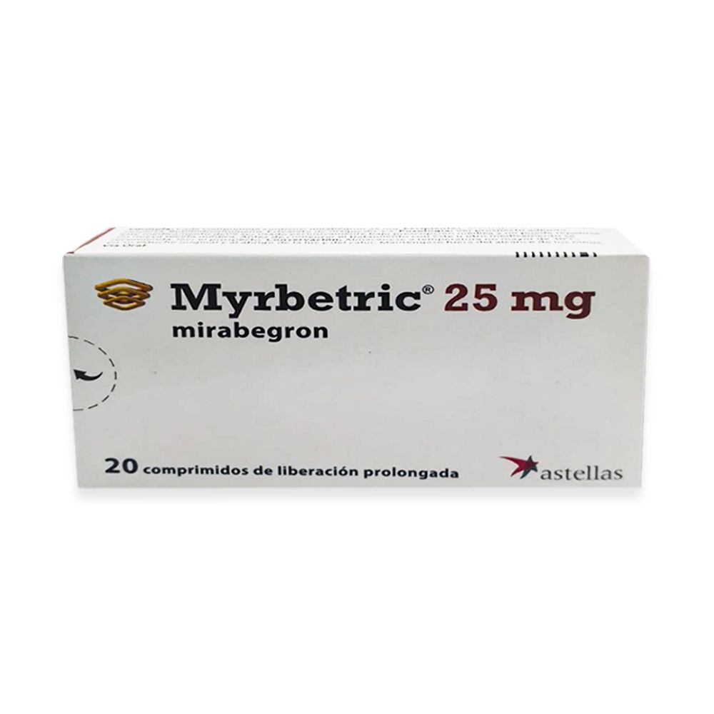 myrbretric 25-compressed MYRBETRIC 25 MG (MIRABEGRON 25MG) - Imagen 1