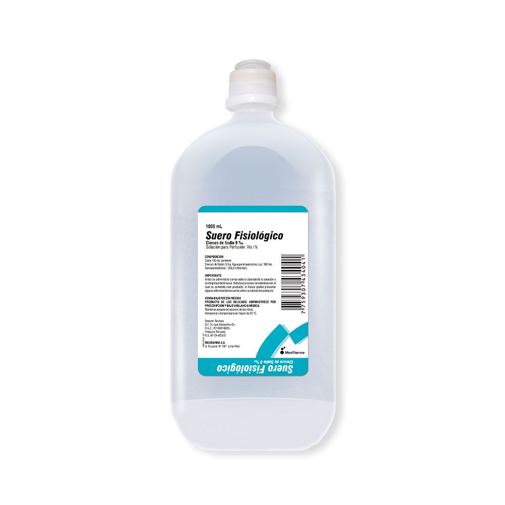 suero-compressed SUERO FISIOLOGICO (CLORURO DE SODIO 9%) - Imagen 1