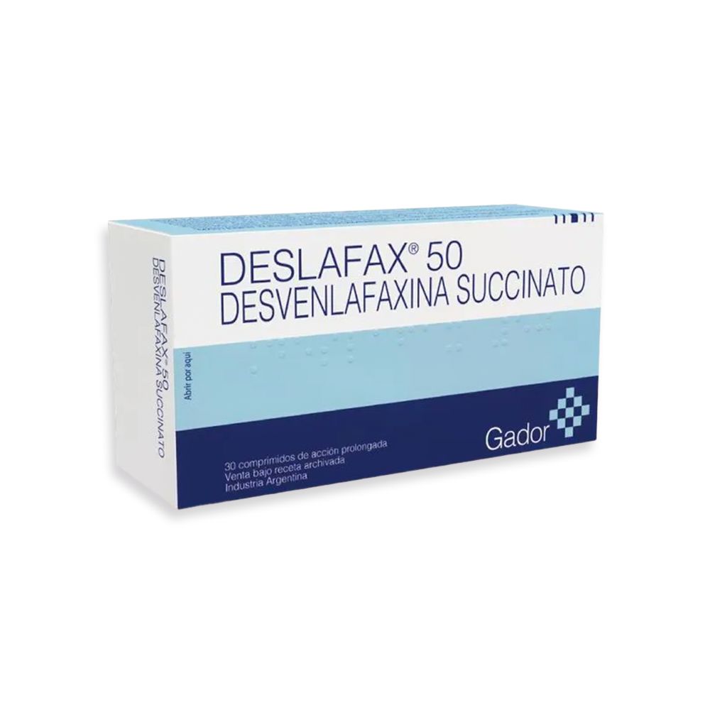desladax 50-compressed DESLAFAX (DESVENLAFAXINA SUCCINATO 50MG) - Imagen 1