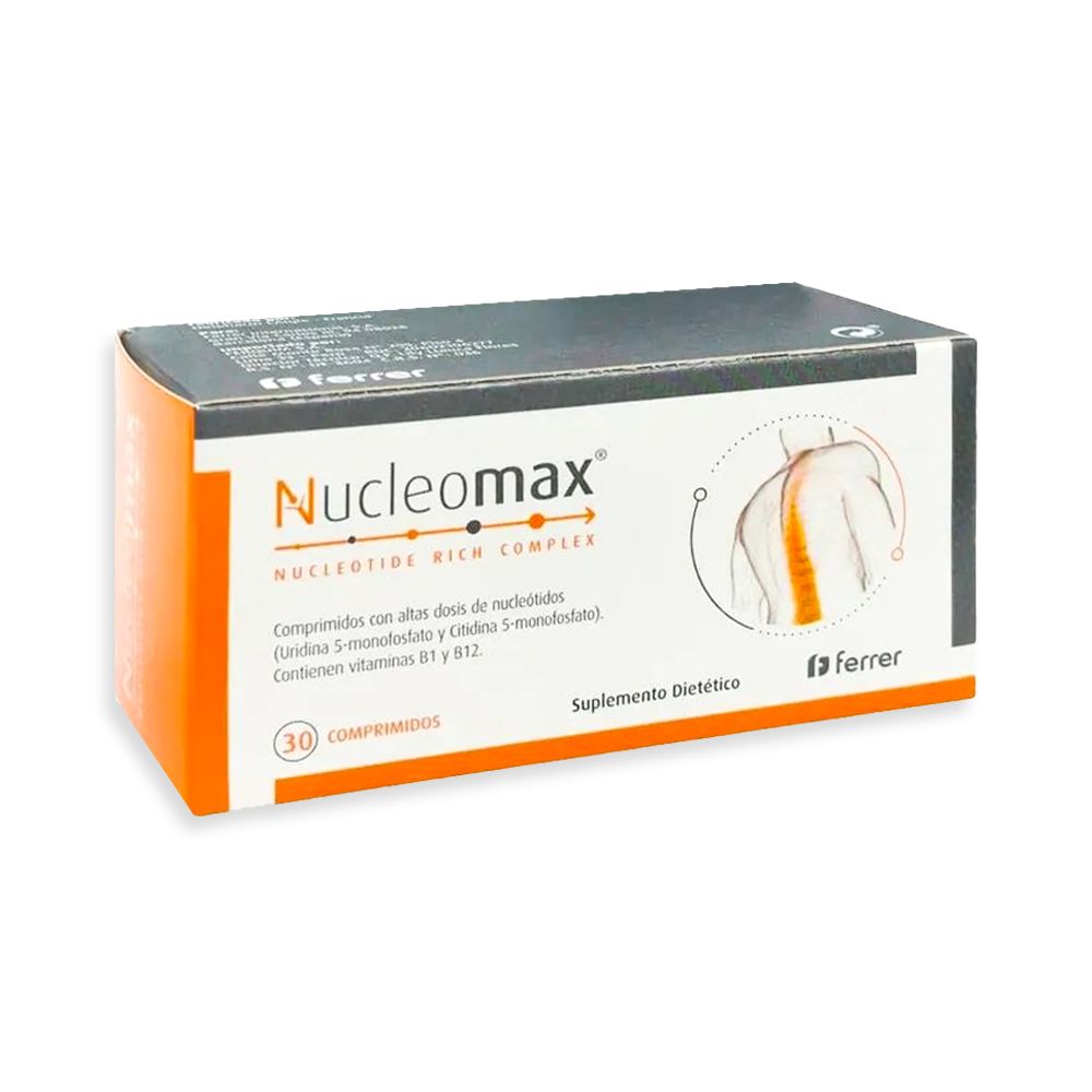 nucleomax-compressed NUCLEOMAX (URIDINA 5-MONOFOSFSTO Y CITIDINA 5-MONOFOSFATO, B1 Y B12) - Imagen 1