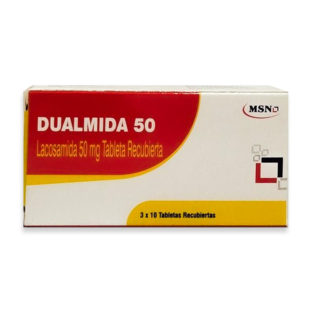 dualmida 50-compressed DUALMIDA (LACOSAMIDA 50 MG) - Imagen 1