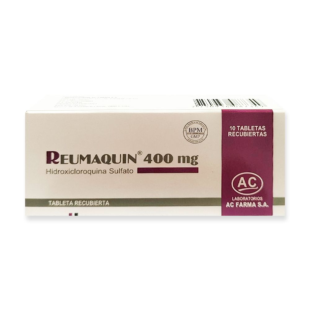 reumaquin-compressed REUMAQUIN 400 MG (HIDROXICLOROQUINA SULFATO 400 MG) - Imagen 1