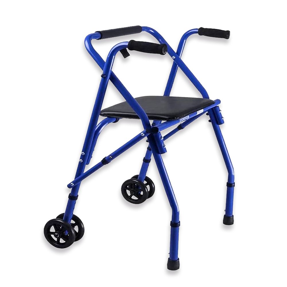 silla azul-compressed ANDADOR CON RUEDA Y ASIENTO - Imagen 1