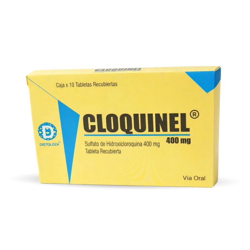 Cloquinel-10-tabletas-400mg CLOQUINEL (SULFATO DE HIDROXICLOROQUINA 400 MG) - Imagen 1