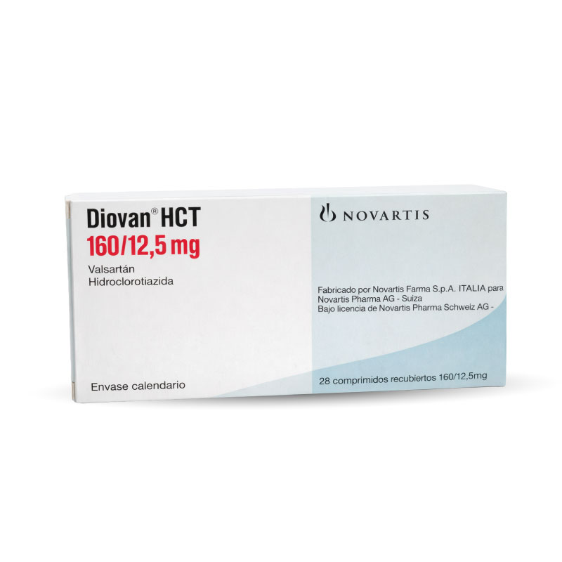 Diovan-HCT-28-comprimidos-160-12.5mg DIOVAN HCT (VALSARTAN HIDROCLOROTIAZIDA 160/12.5 MG) - Imagen 1