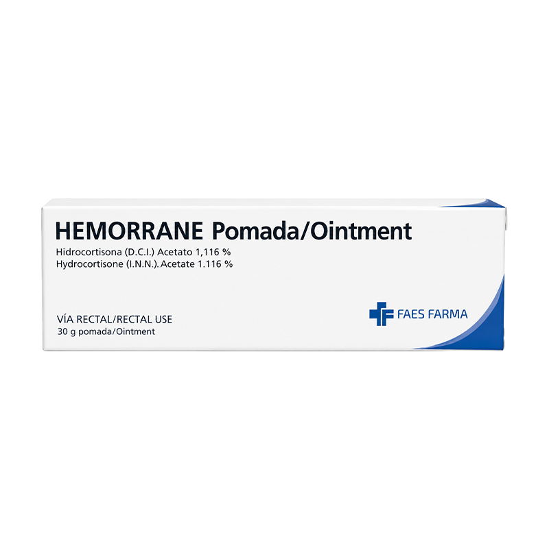 HEMORRANE Pomada HEMORRANE (HIDROCORTISONA ACETATO 1,116%) POMADA RECTAL - Imagen 1