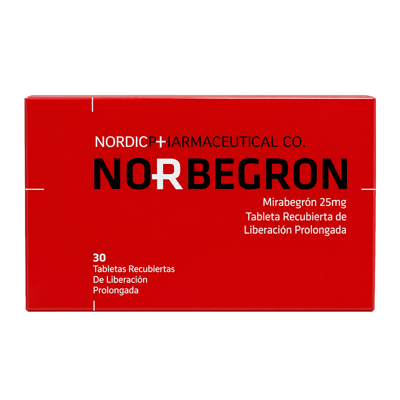 NORBEGRON NORBEGRON (MIRABEGRON 25 MG) TABLETA RECUBIERTA DE LIBERACION PROLONGADA - Imagen 1