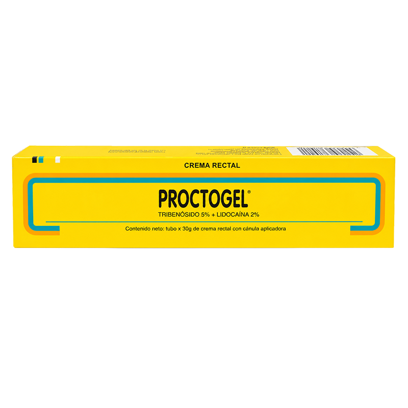 PROCTOGEL_ MEDICAMENTO PROCTOGEL (TRIBENOSIDO 5% + LIDOCAINA 2%) CREMA RECTAL CON CANULA APLICADORA - Imagen 1