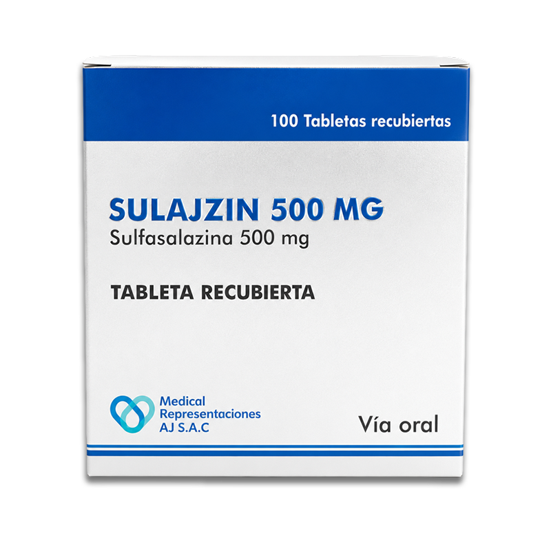 SULAJZIN 500MG SULAJZIN (SULFASALAZINA 500MG) TABLETA RECUBIERTA - Imagen 1