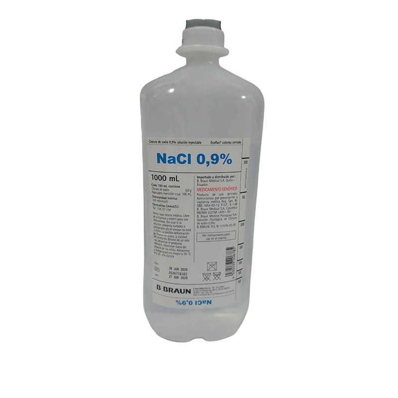 NaCI 0,9 CLORURO DE SODIO (NACL 0.9%) SOLUCION INYECTABLE - Imagen 1