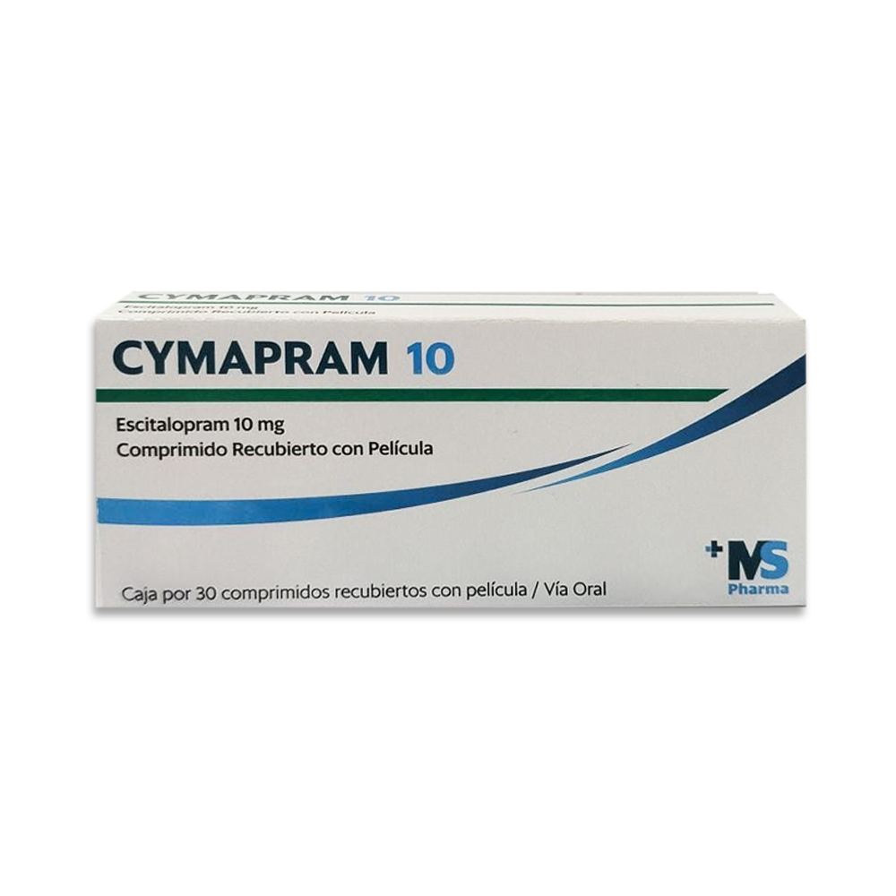 cymapram 10 CYMAPRAM 10 ( ESCITALOPRAM 10 MG) COMPRIMIDOS RECUBIERTOS CON PELÍCULA - Imagen 1