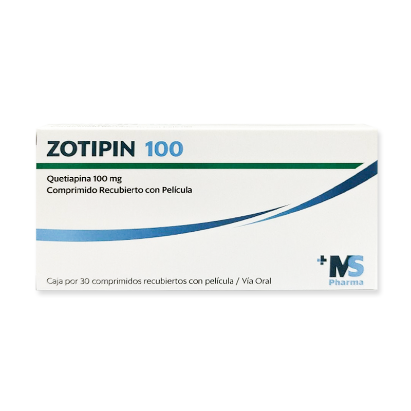 zotipin 100 ZOTIPIN 100 (QUETIAPINA 100 MG) COMPRIMIDO RECUBIERTO CON PELICULA - Imagen 1