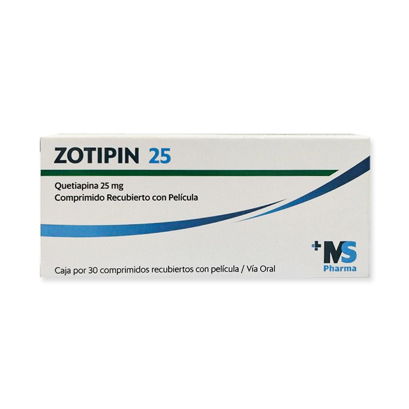 zotipin 25 ZOTIPIN 25 (QUETIAPINA 25 MG) COMPRIMIDO RECUBIERTO CON PELICULA - Imagen 1