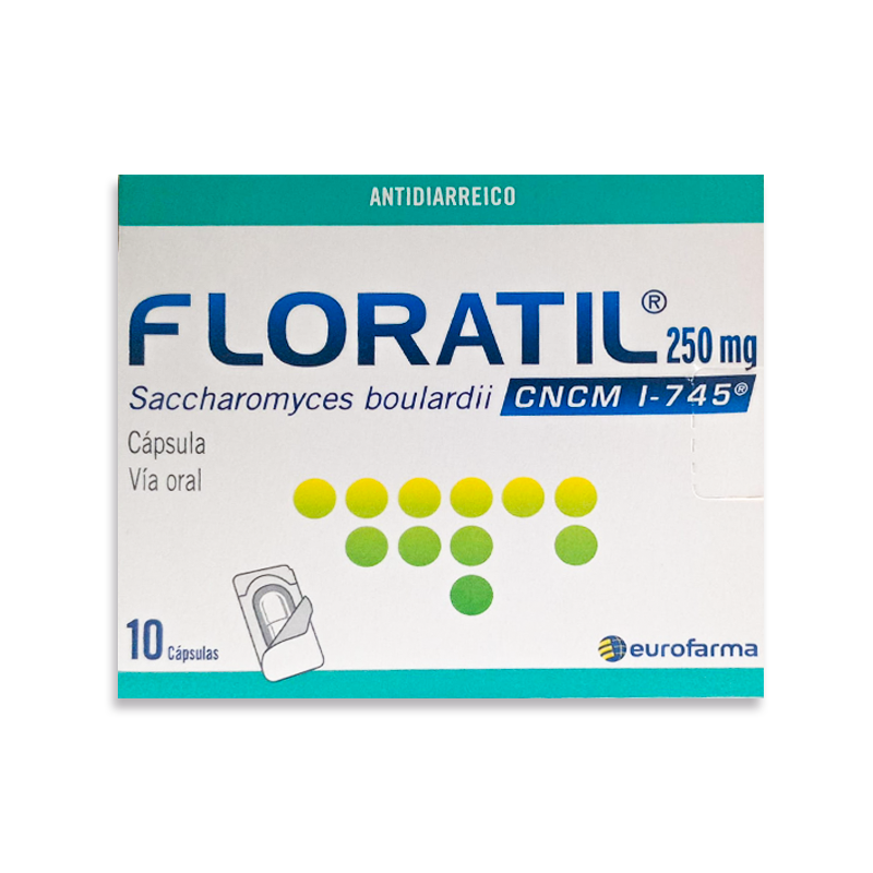 floratil 250mg FLORATIL 250 MG ( SACCHAROMYCES BOULARDII) CAPSULA VIA ORAL - Imagen 1