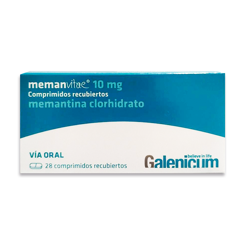 meman 10 MEMANVITAE 10 MG (MEMANTINA CLORHIDRATO) CAJA X 28 COMPRIMIDOS RECUBIERTOS - Imagen 1