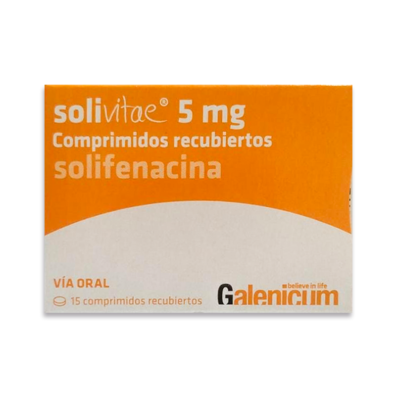 solivitae 5 SOLIVITAE 5 MG ( SOLIFENACINA) CAJA X 15 COMPRIMIDOS RECUBIERTOS - Imagen 1