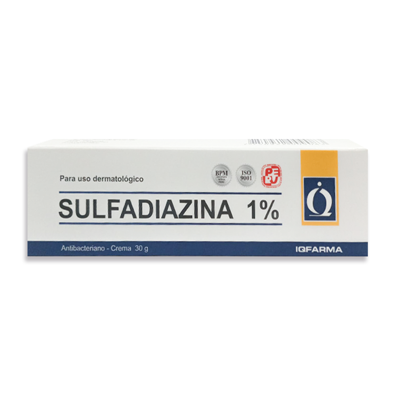 sulfadiazina 1 SULFADIAZINA 1% CREMA - TUBO X 30 GRAMOS - Imagen 1